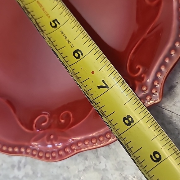 Floral Patterned Dinner Plates Set Of 4 - (4 Dinner 4 Salad) - Picture 9 of 10